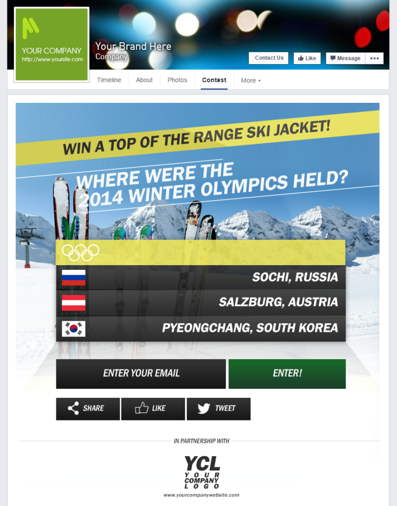 Skiing Advertising